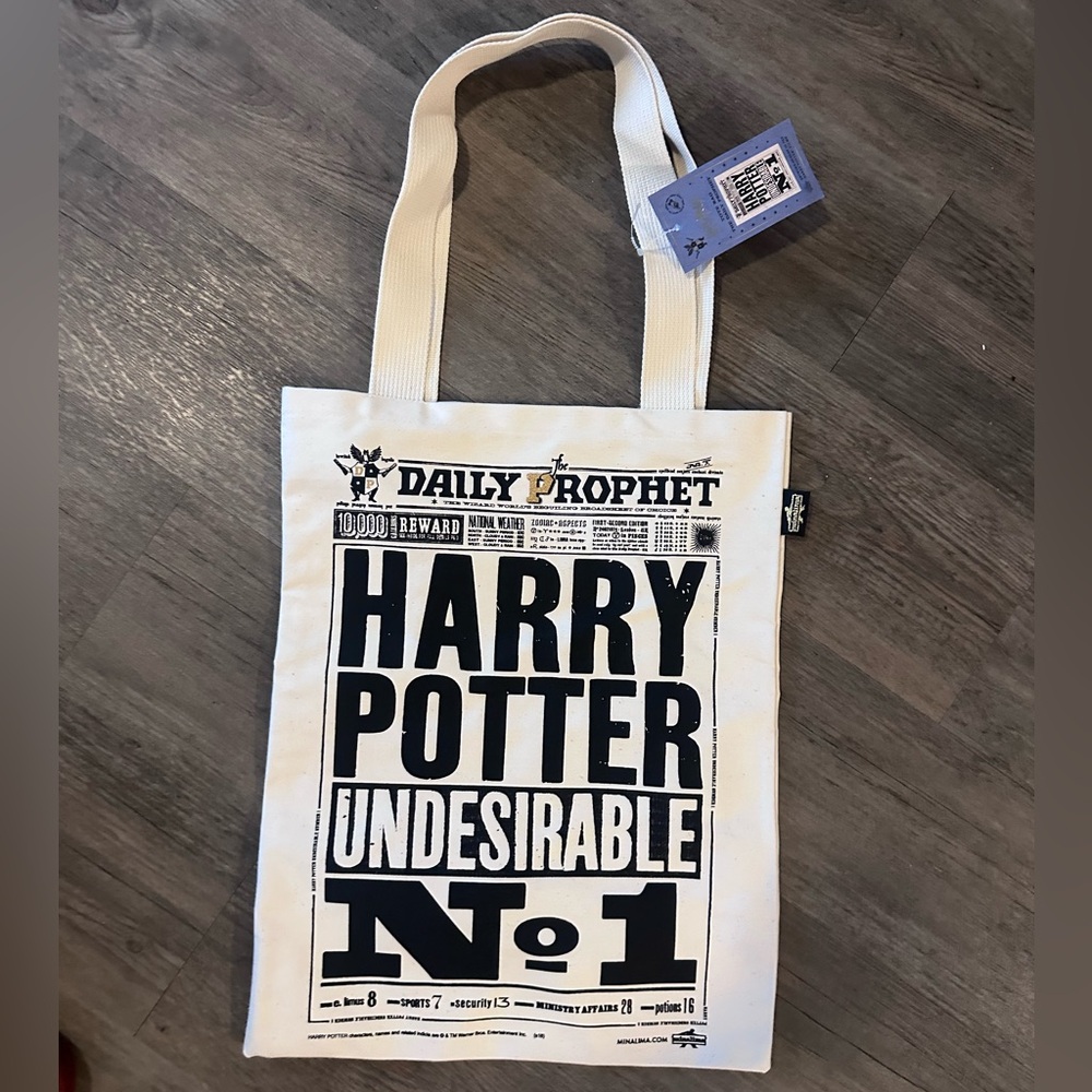 NWT Harry Potter Undesireble Beige Tote Bag For Women